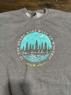 If The Stars Christian Faith Sweatshirt, Size Large, NEW